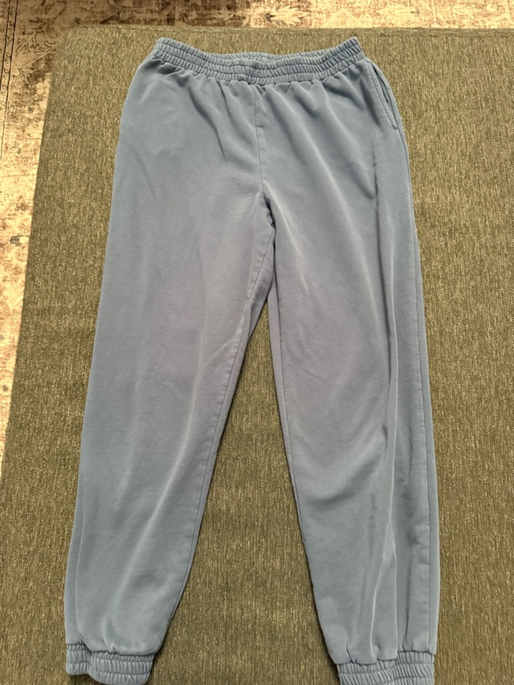 Superdown reformation brand slate blue relaxed pull-on sweat pants soft XL